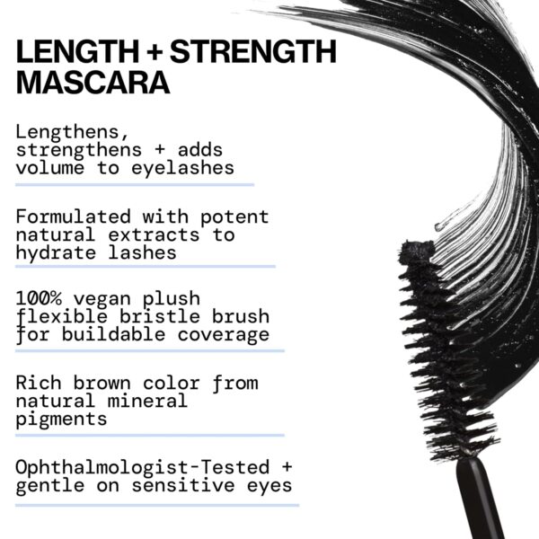 Pacifica Stellar Gaze Mascara (Supernova Black, Glass Vial) – Length & Strength Formula with Coconut & Vitamin B, Sustainable Packaging, Vegan