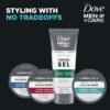 DOVE MEN + CARE Styling Aid Hair Product for a Medium Hold Sculpting Hair Paste for a Textured Look With A Matte Finish 1.75 Ounce (Pack of 3)