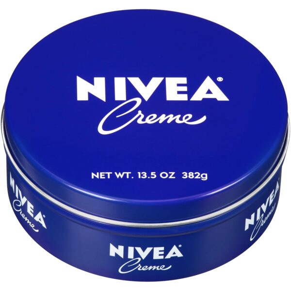 NIVEA Creme Body, Face and Hand Moisturizing Cream for All Skin Types, Rich Body Moisturizer with Provitamin B5, 13.5 Oz Tin