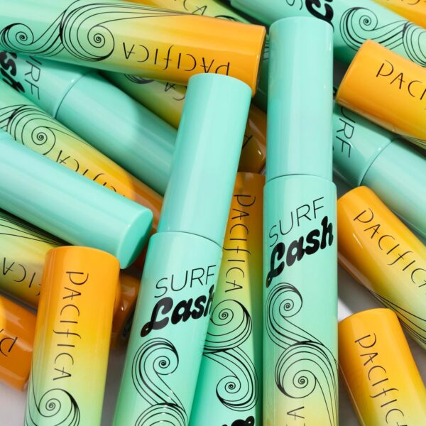 Pacifica Mascara – Surf Lash Eyelash Mascara, Water-Resistant Lash-Defining Formula with Jojoba Oil & Vegan Pectin for Long, Full Lashes, Unique Half-Pipe Twisted Wand, Vegan & Cruelty-Free