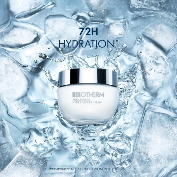 Biotherm Aquasource Hydra Barrier Cream, Lightweight And Fast-Absorbing Face Moisturizer for a Stronger Skin Barrier, with Biotech Plankton, Bio-Ceramides and Hyaluronic Acid