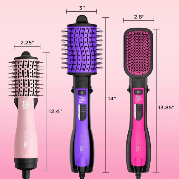 INFINITIPRO BY CONAIR The Knot Dr. All-in-One Travel Friendly Oval Dryer Brush, Hair Dryer & Volumizer, Hot Air Brush