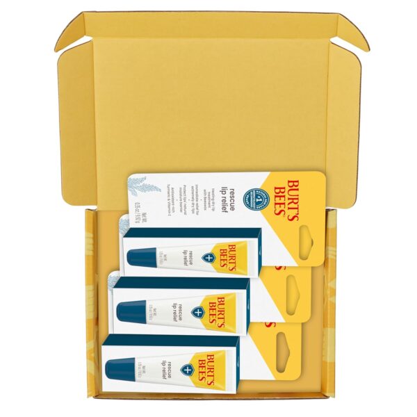 Burts Bees Rescue Lip Relief with Shea Butter and Echinacea, 100% Natural Origin, 0.35 Ounces