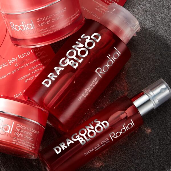 Rodial Dragon's Blood Micellar Cleansing Water, Ultra-Hydrating Formula, Refreshing and Purifying Cleansing Water, Niacinamide for Decongesting Pores, Hyaluronic Acid Cleansing Water