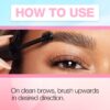 Ardell Brow Glue Crystal Clear, Instant Lamination Lift with Dual Sided Styling Brush, All day Extreme Hold Clear Eyebrow Gel for Fluffy, Defined Brows, 0.35 oz