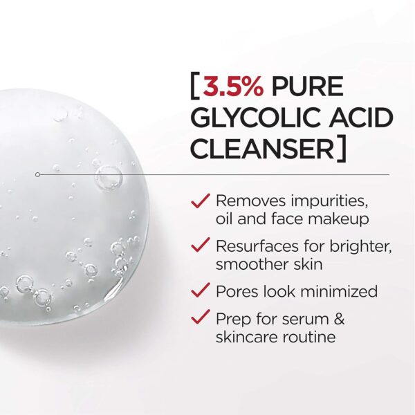 L'Oreal Paris Revitalift 3.5% Pure Glycolic Acid Brightening Cleansing Gel wth Salicylic Acid 6.7 fl oz