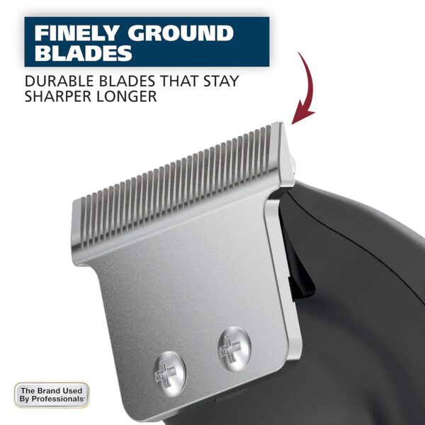 Wahl T-Pro Corded Compact Men's Beard Trimmer with Diamond Finished T Blade for Bump Free Precision Outlining, Detailing, and Trimming - Model 9307-300