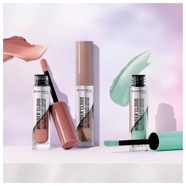 Rimmel London Wonder'Cloud Eyeshadow, Buildable, Long-Wearing, Built-In Primer, 003, Truffle Haze, 0.06oz