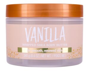 Tree Hut Vanilla Whipped Shea Body Butter | Long-lasting Hydration Leaves Skin Feeling Soft & Moisturized | Lightweight | Nourishing Essential Body Care | 8.4 fl oz.