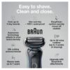 Braun Series 5 5049cs Electric Shaver with Charging Stand, Beard Trimmer, Face Shaver, Wet & Dry, Rechargeable, Cordless Foil Shaver, Blue