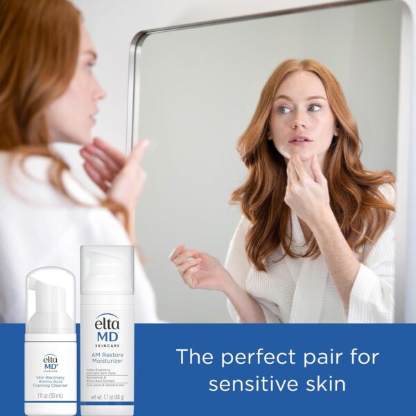 EltaMD AM Restore Face Moisturizer for Women and Men, Light Moisturizer Face Cream, Made with Niacinamide and Hyaluronic Acid, 1.7 oz Pump