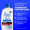 Head & Shoulders Mens 2 in 1 Dandruff Shampoo and Conditioner, Anti-Dandruff Treatment, Old Spice Swagger for Daily Use, Paraben Free, 31.4oz, 2 PACK