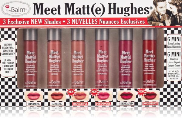 theBalm. Meet Matt(e) Hughes Vol 14 Mini Long-Lasting Liquid Lipsticks, 6 Count