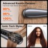 llano Portable Cordless Hair Straightener Brush, [2024 Upgraded] 6400 mAh USB Rechargeable, Lightweight Mini Portable Hair Straightening Comb for Travel/Home/Outdoor