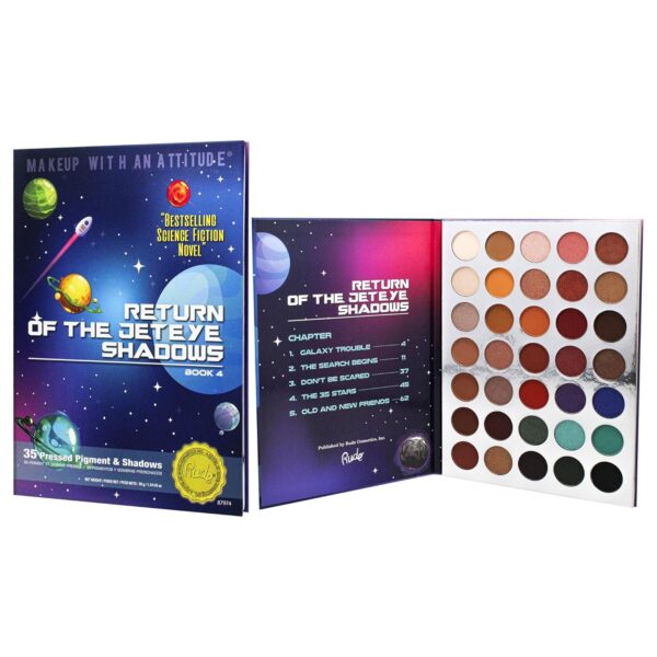 Rude Cosmetics Return of the Jeteye 35 Eyeshadows Palette - Book 4 for Women - 1.34 oz Eye Shadow