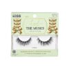 KISS Lash Couture The Muses Collection False Eyelashes, 'Legacy', 12 mm, Handmade, Refined Faux Silk, Contact Lens Friendly, Easy to Apply, Includes 1 Pair Reusable Strip Lashes