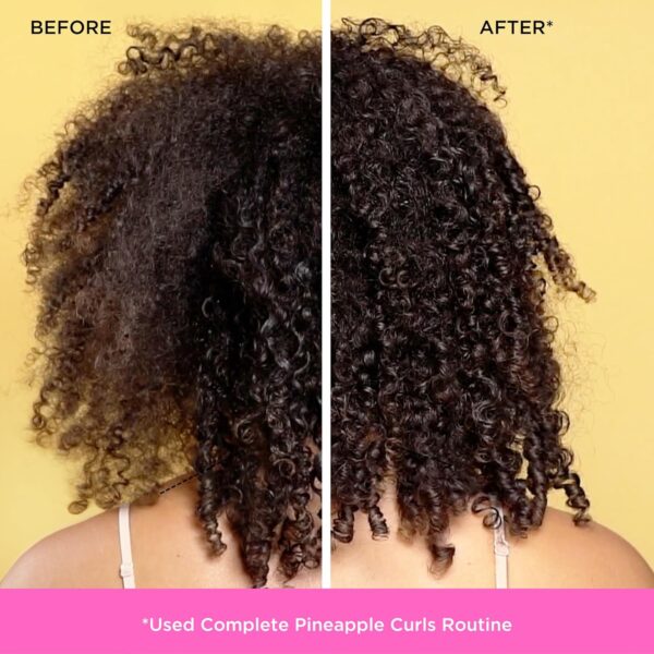 Pacifica Pineapple Swirl Curl Defining Cream for Curly Hair 4 oz – Frizz Control & Curl Enhancer Styling Cream for Curly & Wavy Hair Coconut Oil & Hyaluronic Acid Defines & Adds Bounce Without Crunch
