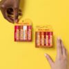 Burt's Bees Lip Balm, 100% Natural Origin, Peppermint, Salted Caramel, Shortbread Cookie and Cranberry Spritz Moisturizing Lip Balms (4-Pack)