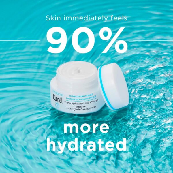 Curel Japanese Skin Care Intensive Face Moisturizer Cream, Hydrating Face Lotion for Dry to Very Dry Sensitive Skin, Anti-Aging, Fragrance-Free, Anti-Wrinkle Japanese Skin Care, 1.4 Oz