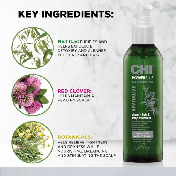 CHI Power Plus Revitalizing Scalp Treatment - Paraben and Gluten Free, 3 oz.