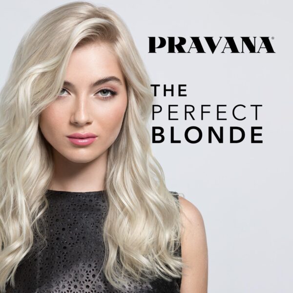 Pravana The Perfect Blonde Seal & Protect Leave-In Conditioner Spray Treatment Detangler | Neutralizes Brassy, Yellow Tones | For Color Treated Hair | Chromasilk Enhances Shine & Protection | Vegan