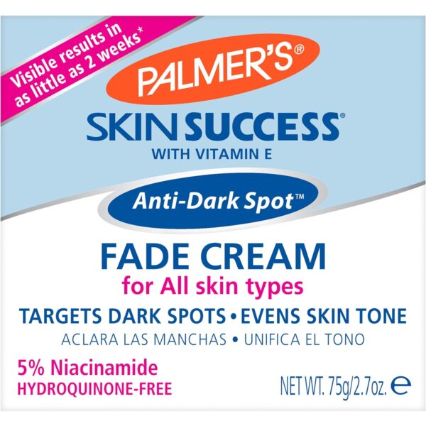 Palmer's Skin Success Anti-Dark Spot Fade Cream with Vitamin E and Niacinamide, Helps Reduce Dark Spots and Age Spots, Suitable for All Skin Types 2.7 Ounce