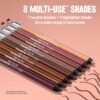 Revlon ColorStay Multi-Liner, Creamy Formula, Multiuse For Lips, Eyes & Face, Precision Brush for Easy Blending, 002 Dallying
