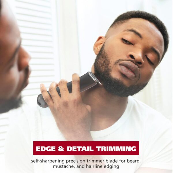 Wahl Lithium-Ion Cordless Rechargeable Edge & Detail Shaver and Beard Trimmer for Men with USB Charging – Model 3025950