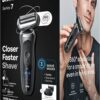Braun Electric Shaver for Men, Series 7 7185cc, Waterproof, Wet & Dry Shave, Shaving Kit with SmartCare Center and Beard Trimmer, 3 Shave Modes, 60 Minute Battery Runtime, 10 Piece Set