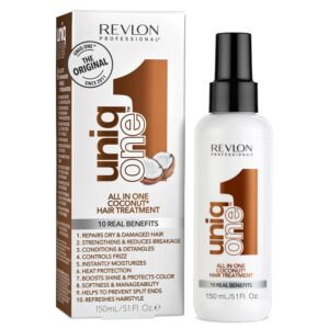 UniqOne Revlon Professional Hair Treatment, Moisturizing Leave-In Product, Repair For Dry and Damaged Hair, Promotes Healthy Hair, 5.1 Fl Oz (Pack of 1)