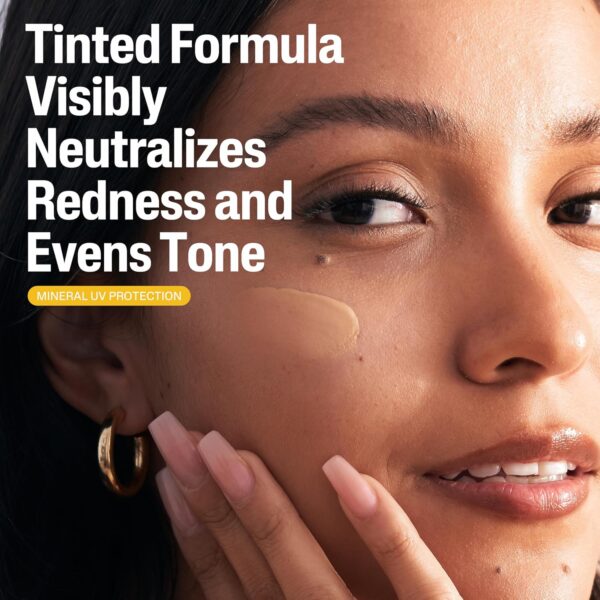 CETAPHIL Everyday Sunscreen Tinted Lotion for Face, 1.7 fl oz, 100% UVA/UVB Mineral Sunscreen: Titanium Dioxide & Zinc Oxide, SPF 40, For Sensitive Skin