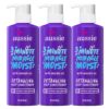 Aussie 3 Minute Miracle Moist Deep Conditioner for Dry Hair, Avocado & Jojoba Oil, Safe for Color Treated Hair, Nourishing Hydration, Silky Shine, Paraben-Free, 16 Fl Oz Each, Triple Pack