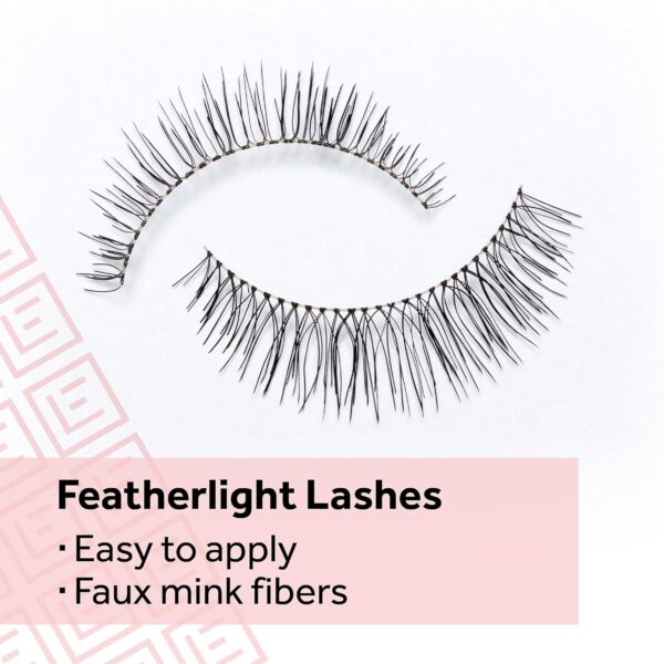 Eylure Naturals No. 031 Reusable Eyelashes, Adhesive Included, 1 Pair