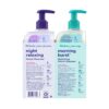 Clean & Clear 2-Pack Day & Night Daily Face Cleansers, Morning Burst Hydrating Facial Cleanser & Night Relaxing Deep Cleansing Face Wash, Oil-Free & Won't Clog Pores, 2 x 8 fl. oz