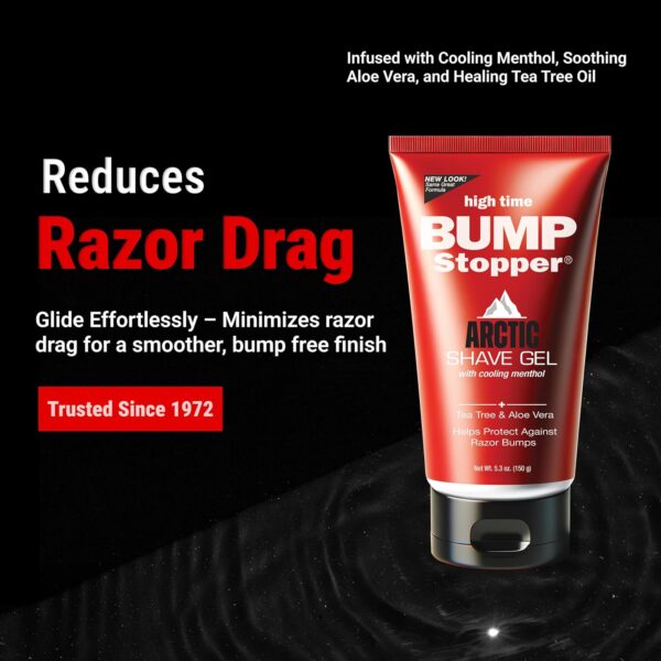 High Time Bump Stopper Shave Gel W/Aloe& Tea Tree Oil 5.3oz