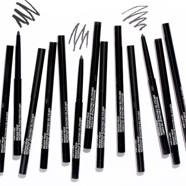 wet n wild Mega Last Breakup Proof Retractable Gel Eyeliner - Waterproof 16-Hour Long-Lasting Wear, Cruelty-Free & Vegan - Brick Brown