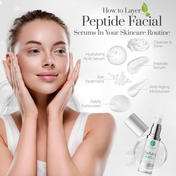 Skin Perfection Face Serum for Anti-aging 99% Potent Peptides 8x Matrixyl 3000 Pentamide 6 Syn Coll Snap 8 Reduce Wrinkles Lift Tighten Firm Anti-aging Serum for Women and Men