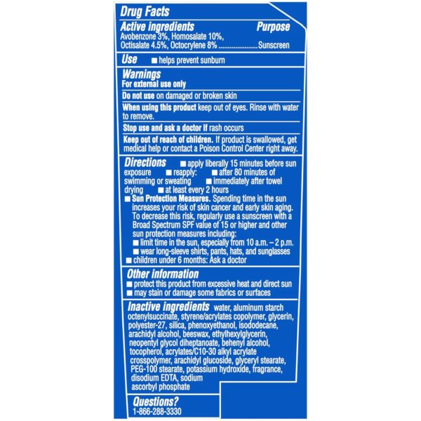 Coppertone SPORT Sunscreen SPF 50 Lotion, Water Resistant Sunscreen, Body Sunscreen Lotion, 7 Fl Oz