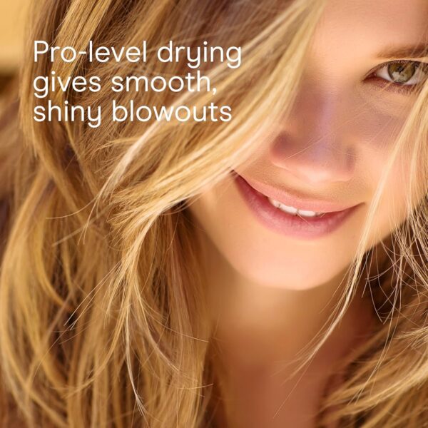 Infiniti PRO by CONAIR DigitalAIRE 2.0 Hair Dryer, 1875W Frizz-Reducing Ionic Hair Blow Dryer with Diffuser, Up to 5X More Speed and 90,000 RPMs for Advanced Drying Power, Blue