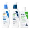 CeraVe AM Face Moisturizer with SPF, PM Face Moisturizer & Hydrating Face Wash Skin Care Routine for Morning & Night | Travel Size Toiletries | 3oz Lotion + 3oz Lotion + 3oz Cleanser