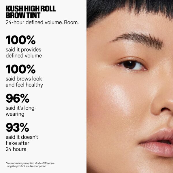 Milk Makeup KUSH High Roll Defining & Volumizing Longwear Tubing Brow Tint - Up to 24-Hour Wear - Vegan, Cruelty Free