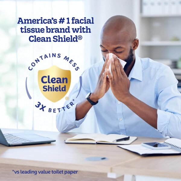 Kleenex Trusted Care Facial Tissues, 3 Flat Boxes, 160 Tissues per Box, 2-Ply (480 Total), Packaging May Vary