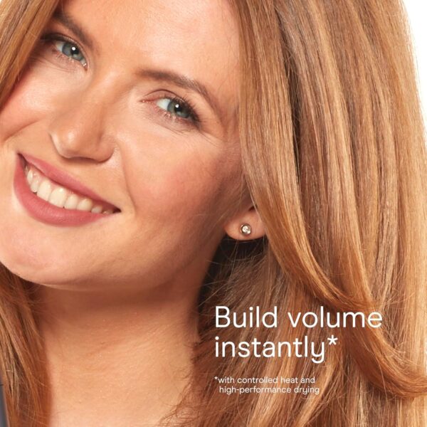 Infiniti PRO by CONAIR DigitalAIRE 2.0 Hair Dryer, 1875W Frizz-Reducing Ionic Hair Blow Dryer with Diffuser, Up to 5X More Speed and 90,000 RPMs for Advanced Drying Power, Blue