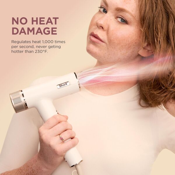 Shark SpeedStyle Essential High-Velocity Dryer with Concentrator, Lightweight, Ionic, No Heat Damage, Best for Straight and Wavy Hair, Silk HD301