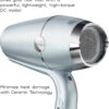 INFINITIPRO BY CONAIR SmoothWrap Hair Dryer with Diffuser | Blow Dryer for Less Frizz, More Volume and Body | With Advanced Plasma and Ceramic Technology | Mint