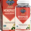 Garden of Life Herbals Menopause Supplement with S-equol & Trans-Resveratrol for Multi-Symptom Relief, Keranat for Thicker, Fuller Hair Growth – Non-GMO, Gluten-Free, Vegan, Berry Flavor, 30 Servings