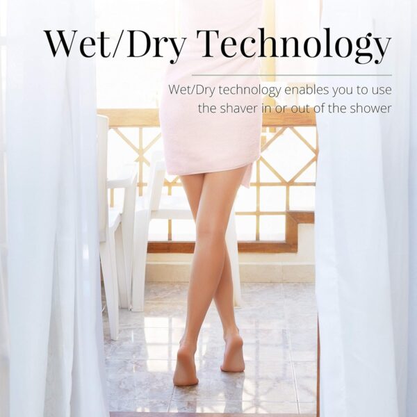 Remington Smooth & Silky Electric Shaver for Women, 4-Blade Smooth Glide Foil Shaver and Bikini Trimmer with Almond Oil Strip, Shave Wet or Dry