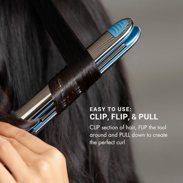 BaBylissPRO Nano Titanium Prima Ionic Hair Straightener – Professional Flat Iron & Curling Iron in One for Stylists, Pro Styling Hair Tool