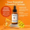 TruSkin Vitamin C Serum For Face – Anti Aging Formula with Vitamin C, Hyaluronic Acid, Vitamin E – Brightening Serum – Improve Appearance of Dark Spots, Tone, Fine Lines & Wrinkles, 1 Fl Oz