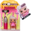 Yummiland Lip Gloss Doll: Sour Sweeties - Misty Cakes Includes DIY Lip Gloss + Removable Keychain, Cosmetic Play, Collectible, Ages 4+